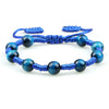 Royal Blue Tiger Eye Stone Beads Bracelet for Women Men Handmade Braided Rope Knot Bangle Couple Adjustable Jewelry Gift - Image 11