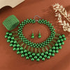 3pcs/set Multi Layer Imitation Pearl Jewelry Set Party Colorful Necklace Earrings Bracelet Set For Women African Jewelry Gifts - Image 2