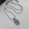 Stainless Steel Tulip Rose Pendant Necklace in Gold-Tone or Silver-Tone - Image 7