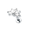 Cubic Zirconia Labret Stud 16G Internally Threaded for Lip Tragus and Helix - Image 32