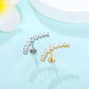 Cubic Zirconia Labret Stud 16G Internally Threaded for Lip Tragus and Helix - Image 56