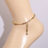 Summer 21+5cm Prong Setting Bezel CZ Bling Tennis Chain White Tear Drop Zirconia Beach Women Anklet Jewelry - Image 5