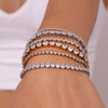 Zircon Chain Bracelet 316L Stainless Steel Women's Hand Bracelets Gold Plated Jewelry - Image 4