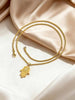 Hamsa Hand Star of David Necklace Gold Plated Stainless Steel Protection Amulet Cubic Zirconia Pendant for Women - Image 5