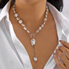 Vintage Imitation Pearl Choker Necklace for Women Glass Stone Irregular Bohemian Ethnic Style Charming Party Jewelry Gift - Image 10