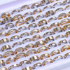 10pcs/lot Simple Stainless Steel Ring For Men Women Beautiful Punk Jewelry Vintage Birthday Party Gifts - Image 34