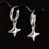 Punk Witch Ear Piercing Round Hoop Pins Cat Star Dangle Earring Stainless Steel Cross Earrings For Women Men Accessories Jewelry - Image 24