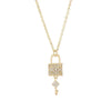 Sense Light Zircon Crystal Lock Key Pendant Stainless Steel Necklaces For Women Sexy Party Neck Chain Jewelry - Image 6