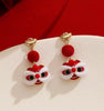 Chinese Style Year Red Little Lion Earrings for Women Design Sense Lucky Asymmetrical Long Tassel Earring Festive Jewelry - Image 7