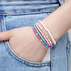 Colorful Seed Bead Stretch Bracelet Set 17 Pieces - Image 9