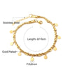 Double Layer Coin Disc Pendant Anklets Golden Color Stainless Steel Anti-allergic Rope Chain Leg Foot Bracelet Jewelry - Image 6