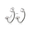 2Pcs Stainless Steel Crystal CZ Tragus Piercing Helix Studs Earrings For Women Girls Hoop Nose Ring Body Piercing Jewelry - Image 10