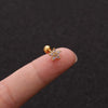 Stainless Steel Mini Stud Earring with Stone Accent for Helix and Cartilage Piercings - Image 17