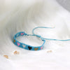 Adjustable Multicolor Heart Bead Bracelet with Woven Pattern - Image 51
