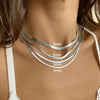 Unisex Snake Chain Choker Necklace Stainless Steel Herringbone 2/3/4/5mm Gold Color Chain Necklace For Women Jewelry - Image 11