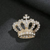 Crown Chain Brooch Vintage Tassel Crystal Brooch Temperament Rhinestone Lapel For Women Dress Mens Shirt Suit Set Collar Jewelry - Image 4