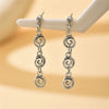 Vintage Metal Spiral Dangle Earrings for Women Simple Geometric Swirl Long Drop Earring Piercing Ear Jewelry Accessories - Image 4