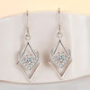 Zircon Water Drop Earrings For Women Silver Color Long Dangle Hanging Earring Female Wedding Ear Jewelry Gift - Image 16