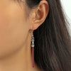 Classic Blue and Red Lightsaber Drop Earrings War Movie Same Style Dangle Earrings Jewelry for Fans Cosplay Gifts - Image 2