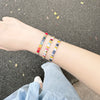 Tile Bead Stretch Bracelet in Multiple Color Patterns - Image 22