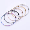 1/5Pcs Stainless Steel Minimalist Punk Twist Bracelet Women Geometric Stackable Adjustable Versatile Women Cuff Bangle Jewelry - Image 6