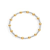 Triple-Tone Beaded Bracelet with Adjustable Fit - Image 5