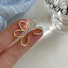 1 Piece Simple Flower Clip Earrings for Women Creative Non-Piercing Ear Cuff Jewelry Accessories Gift - Image 7