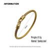 Rope Chain Bracelet for Women Stainless Steel Bangle Gold/Silver Color Bangle Gift Jewelry Accessories - Image 2