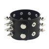 Black PU Leather Rivet Spikes Bracelet Cuff Wristband Goth Gothic Metal Punk Bracelets For Women Men Armbands Cosplay - Image 6