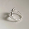 Silver Rings for Women Men Couple Minimalist Handmade Simple Heart Ring Party Jewelry Gift Prevent Allergy - Image 2