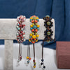 Ceramic Bead Braided Bracelet with Adjustable 12 to 28 cm Length - Image 1