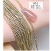 Glitter1.5mm-2mm Nail Chain Charm Claw Chain 3D Gold Silver Diamond Metal Parts Nail Pearls For Nail Chain Bulk Can Be Cut - Image 18