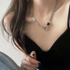 Irregular Circle Zircon Couple Necklace Female Coldness Style Niche Hip Hop Neutral Style High End Party Jewelry Gift - Image 4
