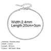 Stainless Steel Delicate Anklet for Women Gold Color Chain Anklet Bracelets on The Leg Do Not Fade Anklet Jewelry Women - Image 33