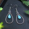 39 Styles Bohemian Vintage Tibetan Silver Geometric Drop Earrings For Women Ethnic Blue Stone Tassel Dangle Earrings Jewelry - Image 27