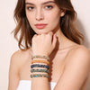 4mm Stone Bracelet Double Layer Woven Agate Imperial Stones Adjustable Bracelets Couple Jewelry Gift - Image 4