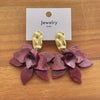 Bohemian Colorful Acrylic Flower Pendant Earrings For Women Girls Exaggerated Metal Petal Temperament Earrings Jewelry - Image 8
