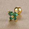 1PC Stainless Steel Birthstone Mini Stud Earrings 12 Constellation Cartilage Butterfly Earring Hypoallergen Piercing Jewelry - Image 11