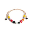 Handwoven Ceramic Bead Bracelet with Adjustable Cord - Image 5