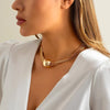 Exaggerated Twisted Chunky Chain Necklace for Women Punk Big Ball Pendant Choker Clavicle Link Grunge Jewelry Steampunk Men - Image 2