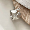 Silver Geometric Open Rings for Women Simple Irregular Twisted Finger Rings Jewelry Gifts - Image 7