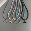Whale-Tail Pendant Necklace with Colorful Seed Beads - Image 1