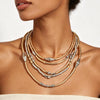 Exaggerated Jewelry Sets Women Color Block Multi Layer Stackable Necklaces Bracelets Elegant Banquet Jewelry Accessories - Image 2