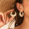 Stainless Steel Acrylici Resin Hoop Earrings for Women Classic Brown Pink Color Earrings Party Jewelry - Image 4