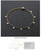 Stainless Steel Link Bracelet with Cubic Zirconia Charms in Gold-Tone or Silver-Tone - Image 10