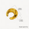 No Piercing Ear Cuff Set Silver-Gold Mixed Color Chunky Fluid Wave Clip On Earrings Stackable Jewelry Women - Image 12