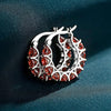 Full Pave Cubic Zirconia Spike Hoop Earrings in Many Colors - Image 7