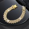 Hip Hop Square 14MM Cuban Link Necklace Men Gold Color Women Rhinestone Iced Out Cuban Chain Punk Jewelry Necklaces Gift - Image 5