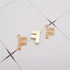 10-26PCS Alphabet Charms With Plastic Pearl Alloy Gold Color English Letter Pendant Necklace Bracelet Jewelry Accessory - Image 25