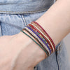 Rhinestone Elastic Bracelet Women Shiny Colorful Crystal Bangles Adjustable Layered Stackable Bracelet Wristband Jewelry - Image 28
